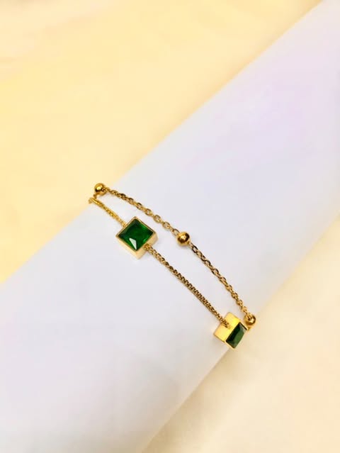Elegant Green Zarkoon Bracelet – Timeless Beauty